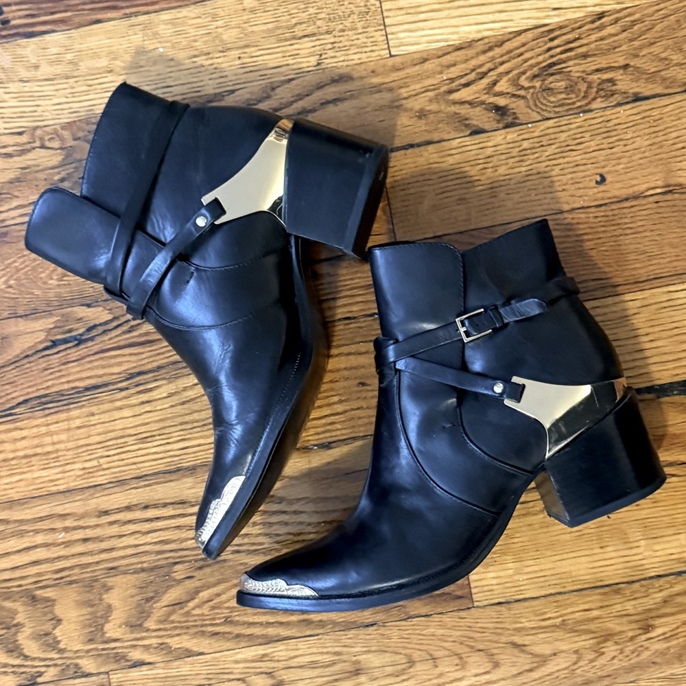 Rachel Zoe Booties with Metal Accents